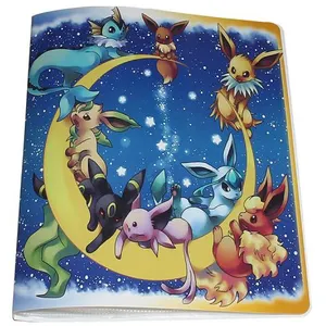 Cahier range-cartes Album de jeux de société portable pour cartes Poké...