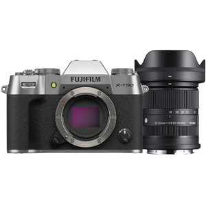 Fujifilm X-T50 boîtier argent + Sigma 18-50mm F/2.8 DC DN Contemporary...