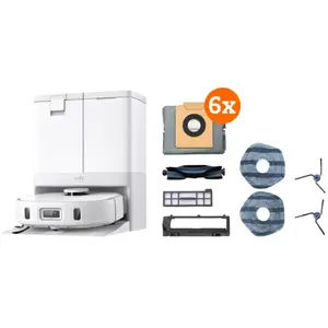 eufy X10 Pro Omni White Complete, Aspirateur robot, Blanc
