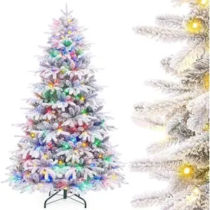 OEM Sapin de Noël avec lumières LED et flocons de neige, 180 cm pas cher