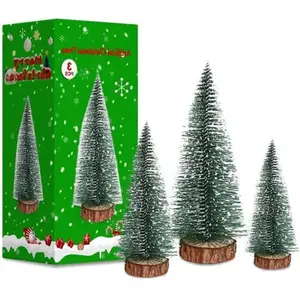 OEM Sapin de Noël artificiel, 3 tailles : mini-sapin avec socle en boi... pas cher