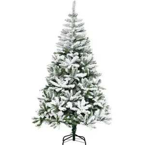 StarTech Arbre de Noël artificiel - Flocon de neige - Ignifugé - Branc... pas cher