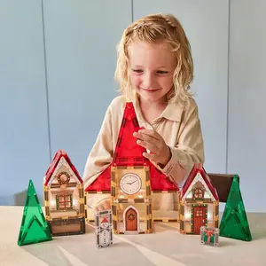 Cleverclixx Kit de construction magnétique Calendrier de l'Avent (46 pièces) pas cher