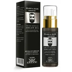 Sérum Fortifiant Barbe Et Cheveux à l’arganier pur santal et gingembre pas cher