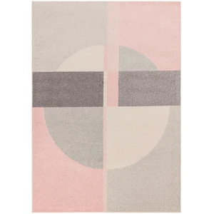 Novatrend Tapis design tissé plat rose 120x170 cm pas cher
