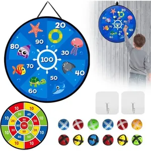 Jeu de Fléchettes pour Enfants Jouet de Fléchettes Double Face Pliable...Vendu parcdiscount