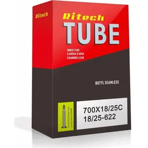 Chambre à air Ritech 700x18/25 avec valve Presta 40mm filetée - ETRTO ... pas cher