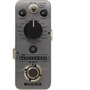 Mooer Grooveloop - Pédale d'effets boîte à rythmes numérique / Looper