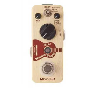 Comparateur de prix : Mooer Mooer Woodverb - Reverb Digitale 3 Modes Pour Guitare Acoustique