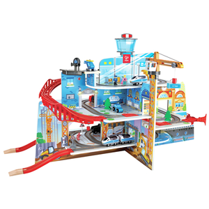Hape - Circuit de train grande montagne urbaine pas cher