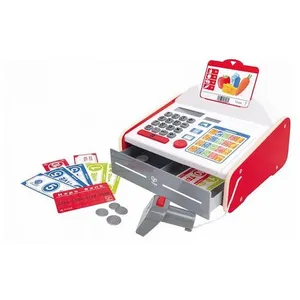 Caisse enregistreuse - Hape - E3184 - Blanc - Scanner lumineux - Calculatrice solaire pas cher