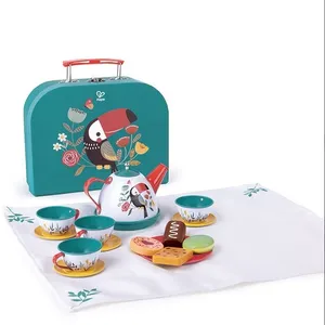 Coffret de thé - Hape dinette 15 pcs service à thé jouet pas cher