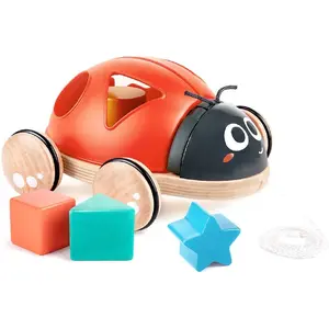 Hape Coccinelle a tirer avec trieur de formes pas cher