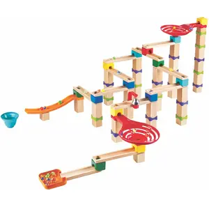 Hape Circuit à billes multicolore bois E1100 pas cher