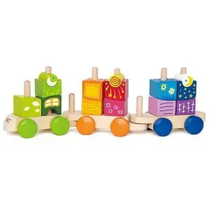 Hape Hape - E0417 - Jouet De Premier Age - Blocs Train Fantaisie pas cher