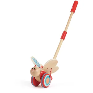 Hape Jouet à pousser papillon bois E0340 pas cher