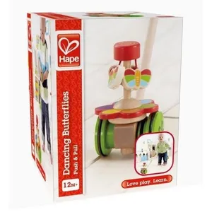 Comparateur de prix : Hape Jouet à pousser papillons dansants bois E0341