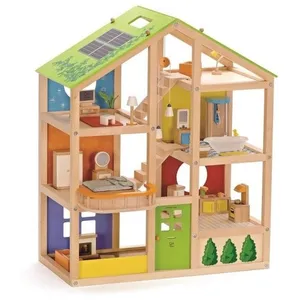 Comparateur de prix : Maison de poupées 4 saisons - Hape - Meublée - Pour enfant fille de 3 ans et plus