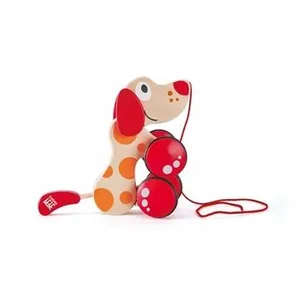 Chiot de promenade - Hape - Puppy - Rouge - Beige - Extérieur pas cher