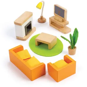 Comparateur de prix : Hape - Mobilier en bois pour maison de poupées - Meubles de Salon - HA