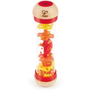 Comparateur de prix : Hape - Jouet d'éveil musical en bois - Bâton de pluie rouge