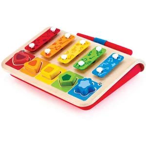 Jeu d'éveil Hape Mon premier xylophone avec trieur de formes pas cher