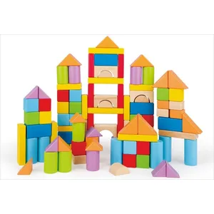 Comparateur de prix : Hape Baril de 100 cubes de construction en bois