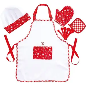 Hape ensemble de cuisine 9 pièces blanc/rouge pas cher