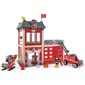 Comparateur de prix : Hape Caserne de pompier de grande ville bois E3023