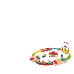 Comparateur de prix : Circuit de train en bois Hape Chemin de fer Arc-en-ciel