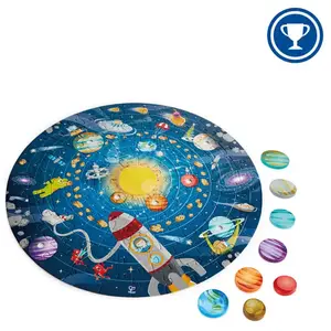 Hape puzzle et tour du monde du jeu 100 pièces pas cher