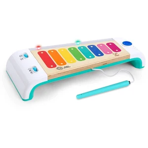 Comparateur de prix : Hape - Jouet d’éveil musical en bois tactile et électronique Baby Einstein - Xylophone magic touch