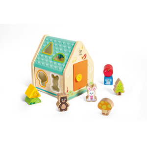 Hape Maison trieuse de formes Les amis de la forêt pas cher