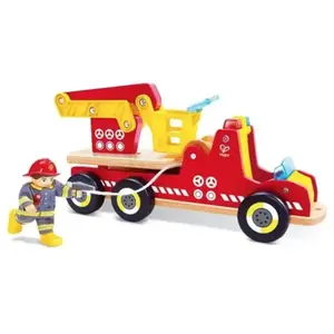 Hape Sirène et Lumières Jouet Camion de Pompier