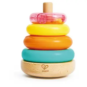 Jouet empilable en forme de beignet Hape - jouet en bois coloré