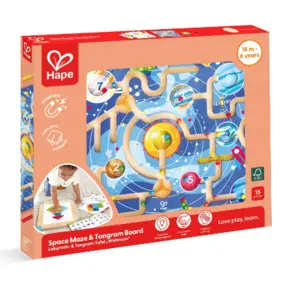 Hape - Labyrinthe magnétique Tangram 3 en 1, dès 18 mois