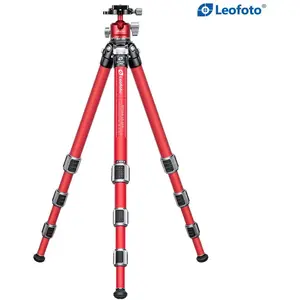 Leofoto LA-284C+LH-30 (Carbone, Métal), Trépied, Rouge