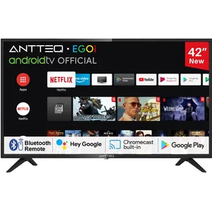 Comparateur de prix : Antteq AG42F3 TV 42 Pouces(106cm) Smart TV, Andriod TV LED FHD,Dolby Audio,Google Assistance,Bluetooth Triple Tuner(DVB-C/S2/-T2),Goog Play Store((DAZN/Disney+/Netf Video...