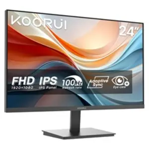 Écran PC Gamer Koorui E2411F 23,8 Full HD IPS 100 Hz 6 ms Noir - Neuf