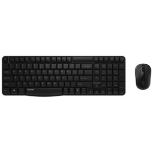 Rapoo X1800S Clavier Souris Incluse RF sans Fil QWERTZ Allemand Noir pas cher