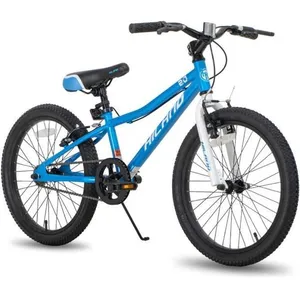 Hiland Vélo de montagne 20 pouces pour enfants de 7, 8, 9, 10, 11, 12 ans, frein en V,1 vitesses unique-BleuVendu parcdiscount