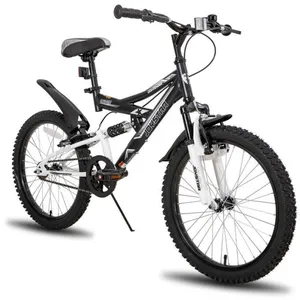 Vélo de montagne à suspension totale HILAND pour enfants, 20", pour les 7 à 13 ans, avec ailes-NoirVendu parcdiscount