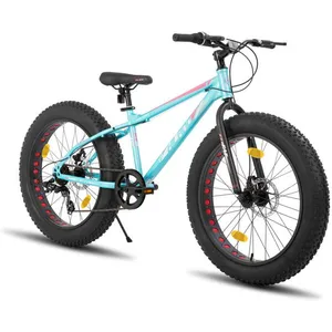 HILAND Vélo pour enfants 26 pouces à pneus larges, Shimano 7 vitesses,... pas cher