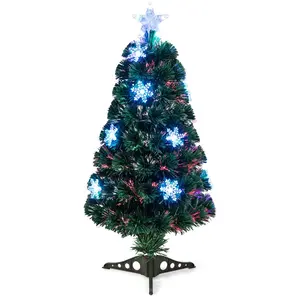 CostwaySapin de Noël Artificiel 90 cm avec Lumières LED et Pied Arbre ... pas cher