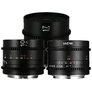 Laowa MFT Cine Prime 3-Lens Wide Bundle (7,5 mm, 10 mm, 17 mm) pas cher
