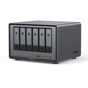 UGREEN NASync DXP6800 Pro, NAS de Bureau 6 Baies, processeur Intel i5 1235u 10 coeurs, 8 Go de RAM DDR5, SSD 128 Go, 2 Ports 10 GbE, 2 emplacements M.2 NVMe, HDMI 8K, 2 Ports TBT4 (sans Disque)