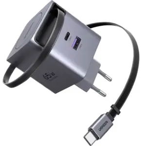 Comparateur de prix : Chargeur secteur - UGREEN - 65W - USB-A et USB-C - Rétractable