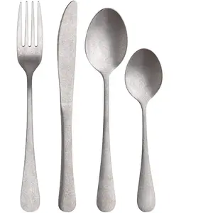 Bergner - Lot de 16 Couverts Noia San Ignacio gris OS pas cher