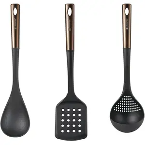 Bergner - Lot de 3 Ustensiles de cuisine : spatule à fentes, cuillère ...