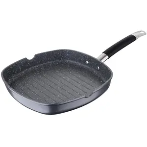 Bergner - Poêle grill noire/ grise - D. 28x28x4,5cm OS